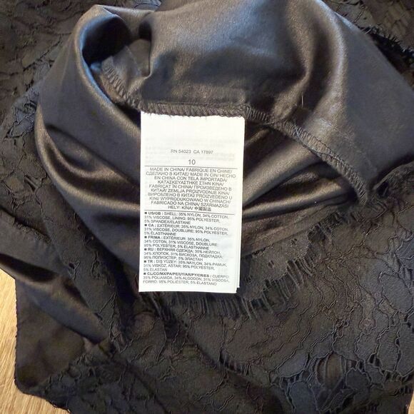 Banana Republic Womens Lace Midi Skirt Size 10 Workwear Minimalist Whimsigoth - Picture 8 of 8